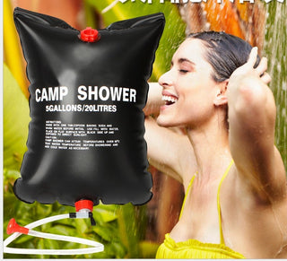Sac de douche chauffant solaire portable