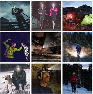 Lampe frontale à LED detecteurs et étanche