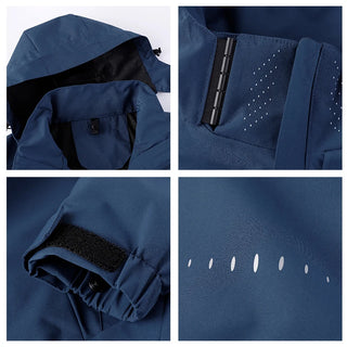 manteaux coupe-vent imperméable à capuche surdimensionné