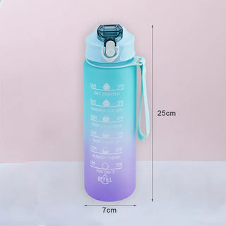 Bouteille de 900ML avec marqueur de temps, anti-fuite, sans BPA