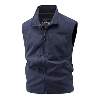 Gilet cargo respirant sans manches décontracté