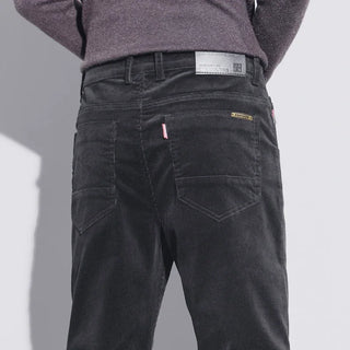 KUBRO Pantalon cargo décontracté en velours côtelé