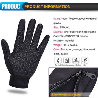 Gants chauds imperméables et antidérapants