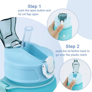 Bouteille de 900ML avec marqueur de temps, anti-fuite, sans BPA