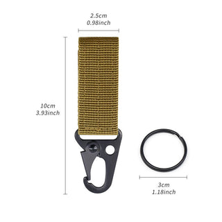 3 mousquetons tactiques avec boucle