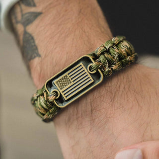 Bracelet de survie tactique avec boucle réglable en alliage