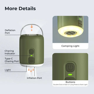 HENGDUAN Pompe à Air Ultralégère Portable