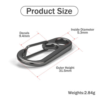 5/10/20 pièces Mousqueton Boucle Porte-clés