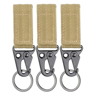 3 mousquetons tactiques avec boucle