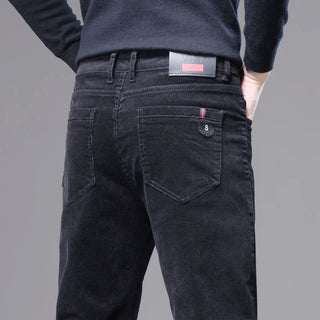 KUBRO Pantalon cargo décontracté en velours côtelé