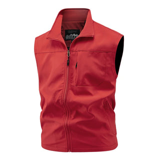 Gilet cargo respirant sans manches décontracté