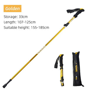 Bâton de randonnée pliable à 5 sections